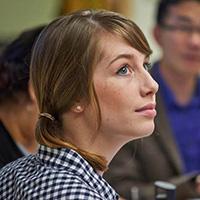 An SPU student attends class